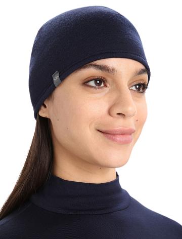 Loden / Midnight Navy Icebreaker Unisex Merino Pocket Beanie Men's Hats | AU 1101UZGT